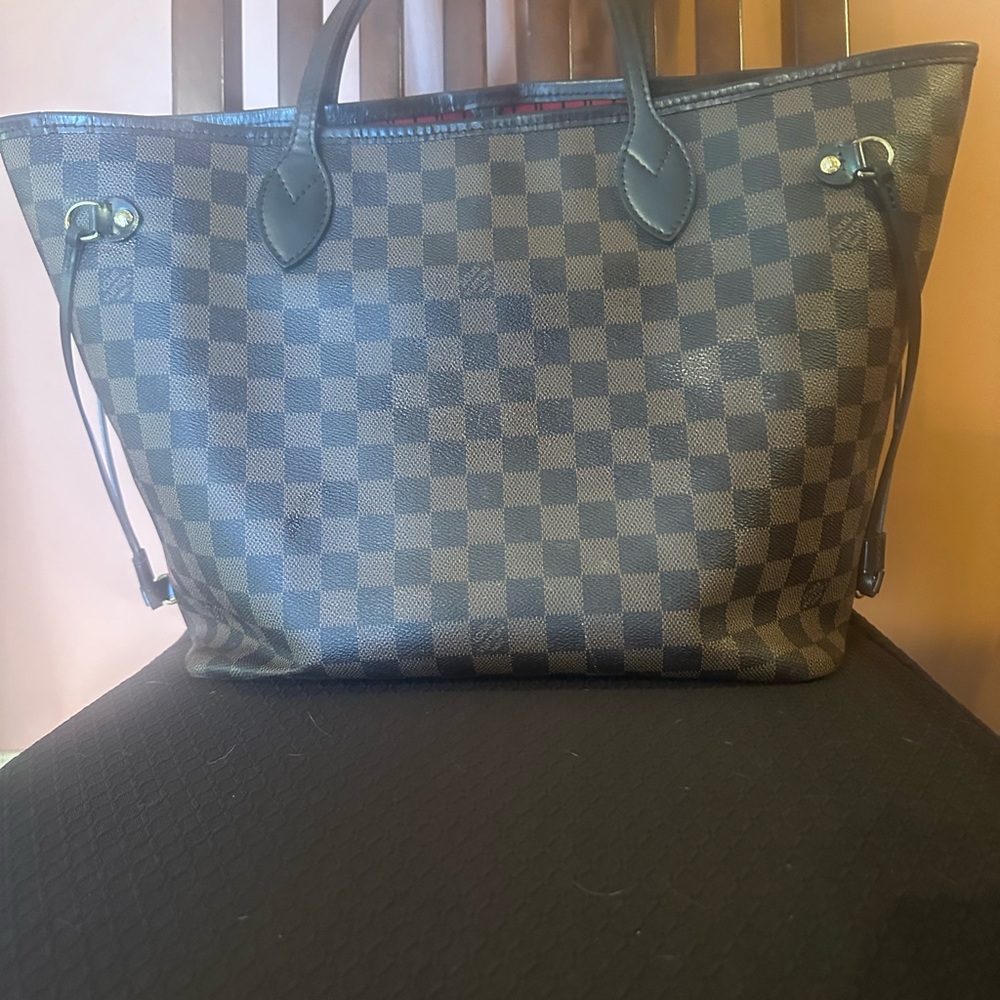 Louis Vuitton Brown Damier Ebene Canvas Tote